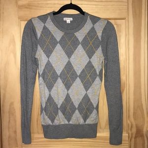 NWOT Merona Argyle Print Sweater